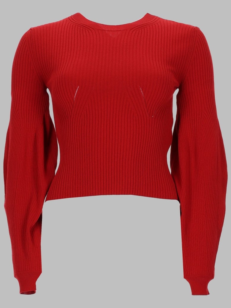 jumper in viscose, red by Selfnex