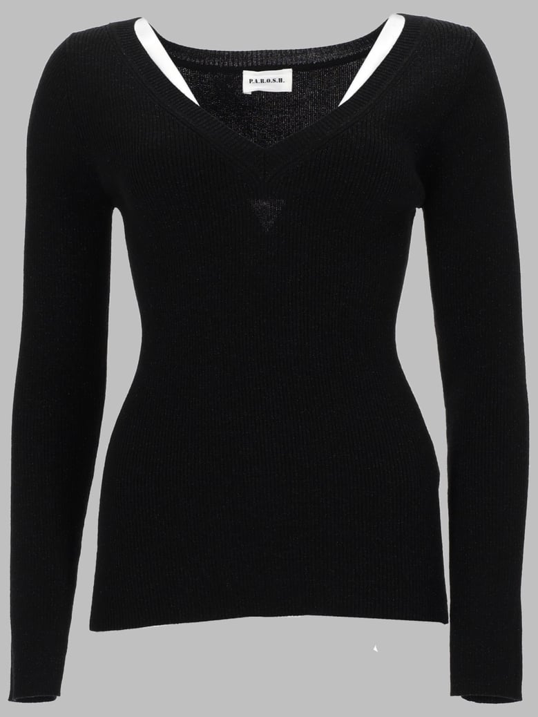 wool v-neck jumper by Selfnex