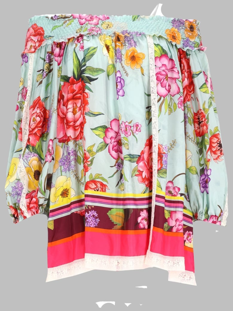 silk blouse, printed by Selfnex