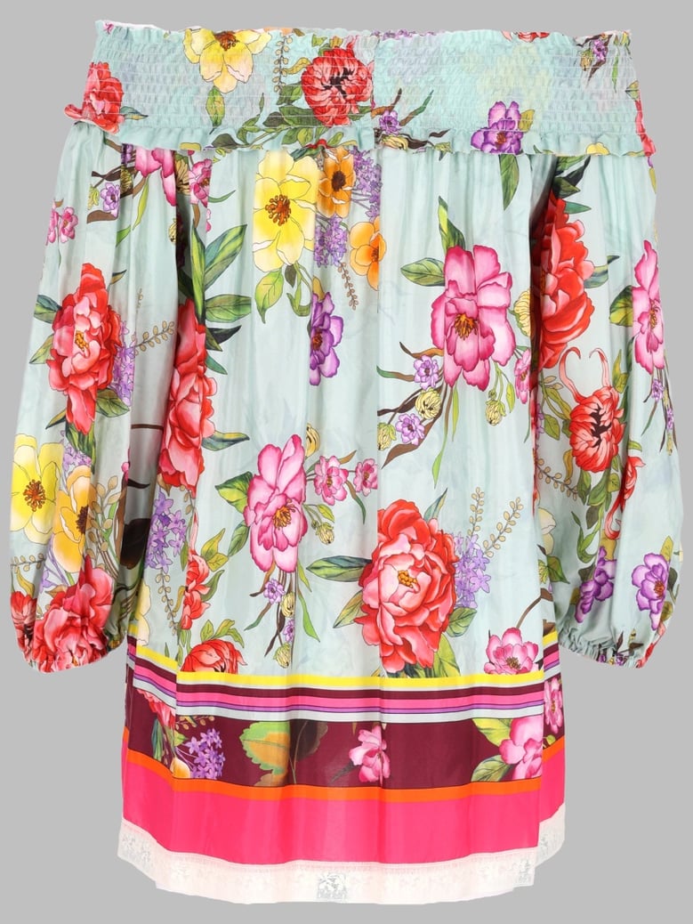 silk blouse, printed by Selfnex