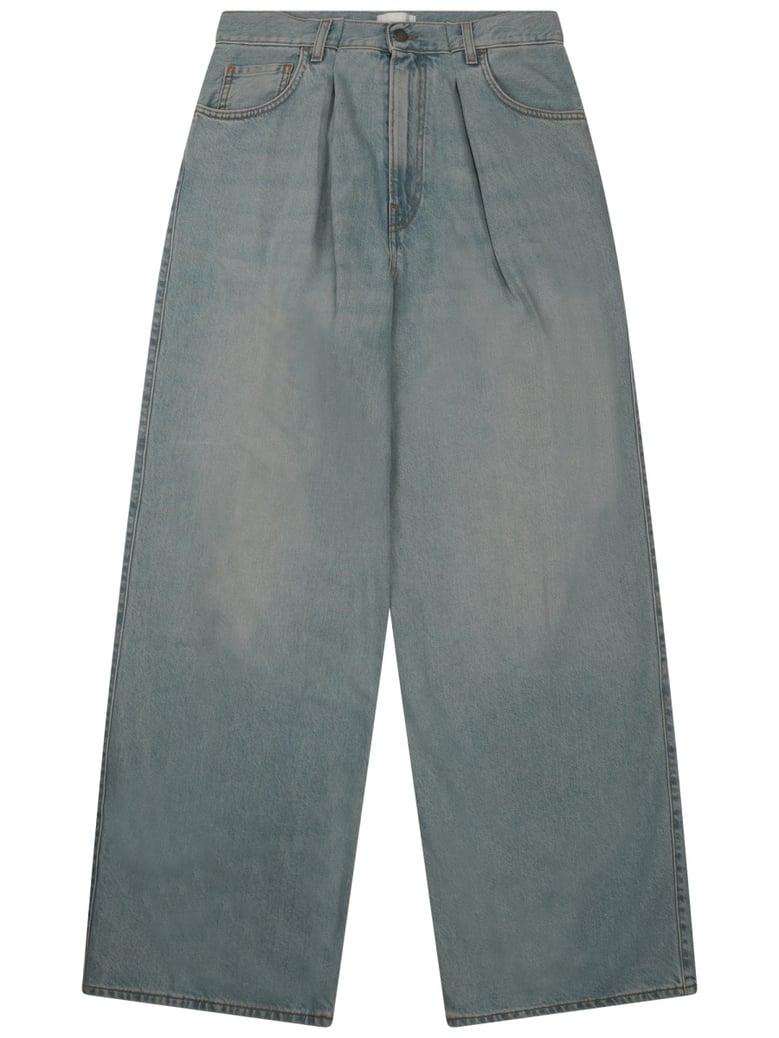 wide fit jeans in blue by Selfnex