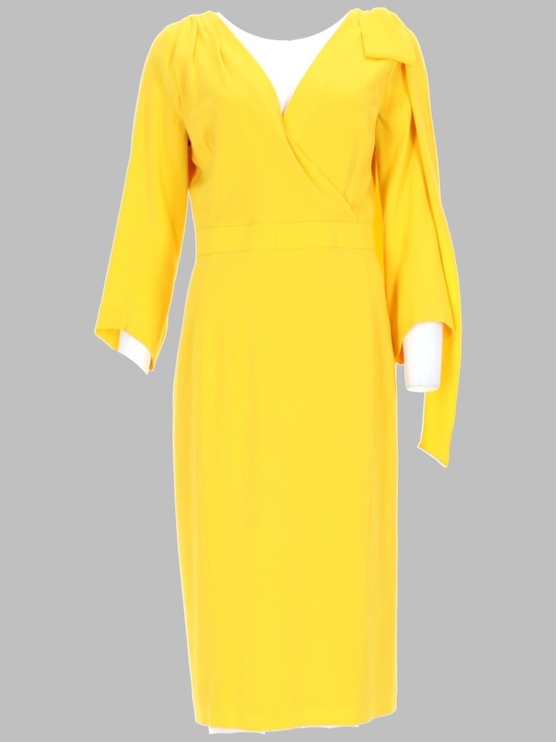 dress viscose-wool yellow by Selfnex