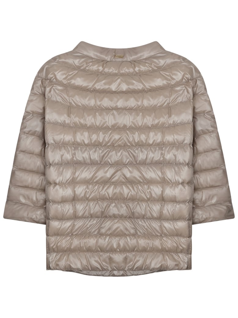 padded jacket in beige by Selfnex