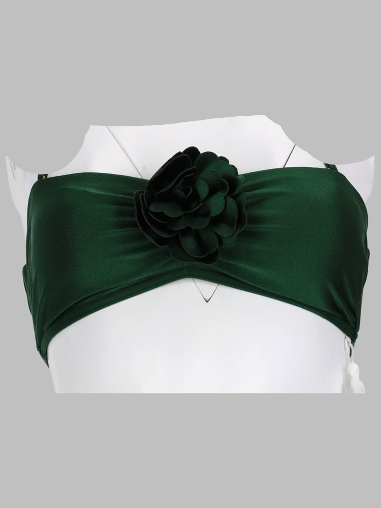 bandeau bra waverly flower green by Selfnex