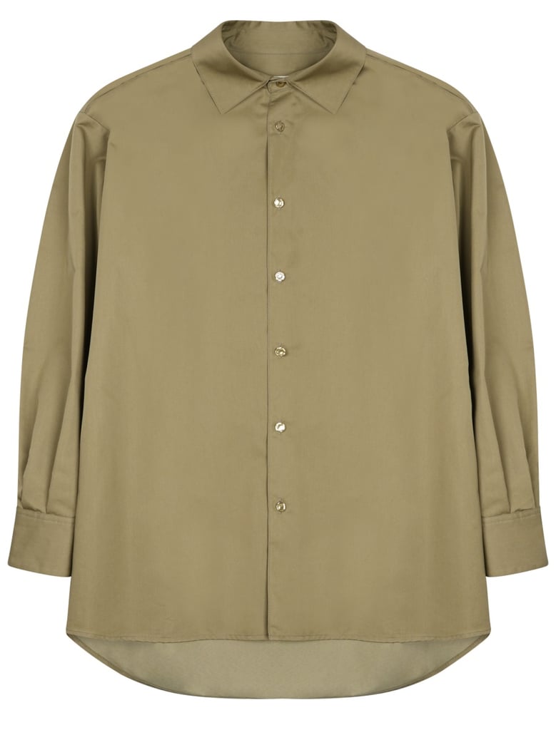 shirt satin military green by Selfnex