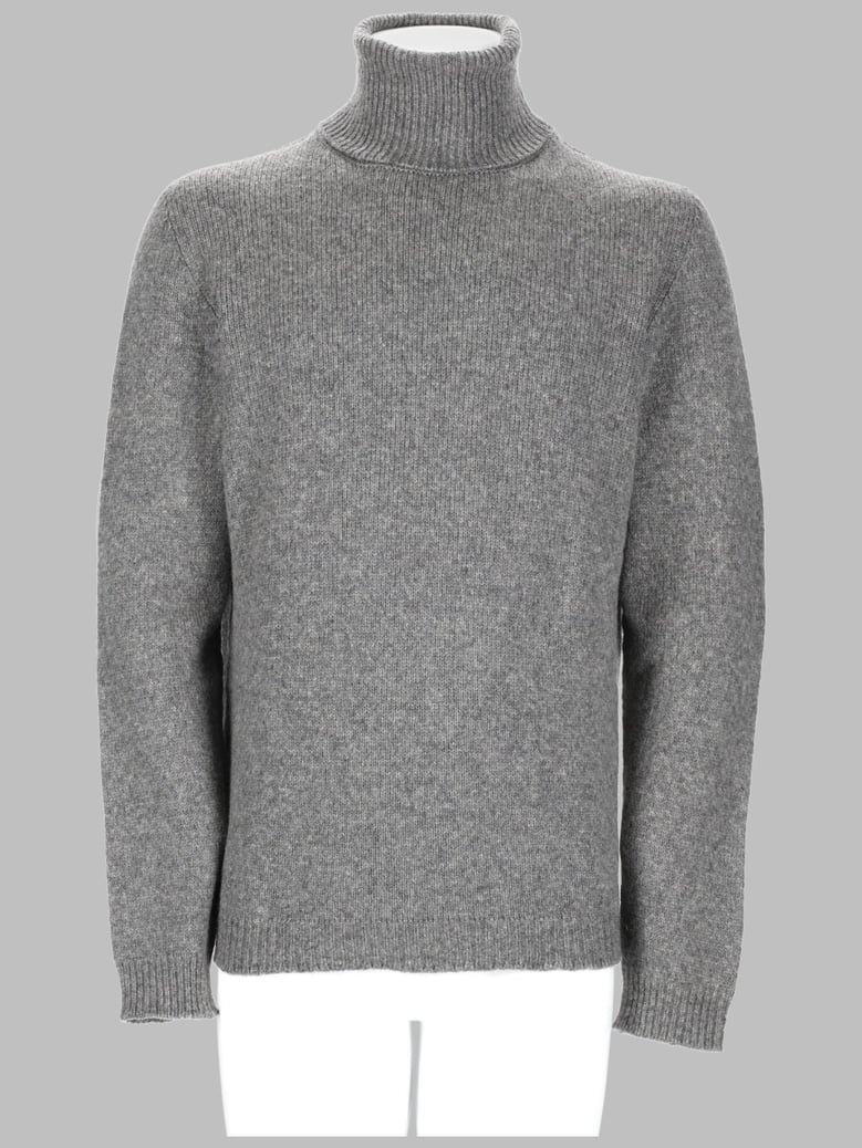 wool turtleneck sweater grey by Selfnex