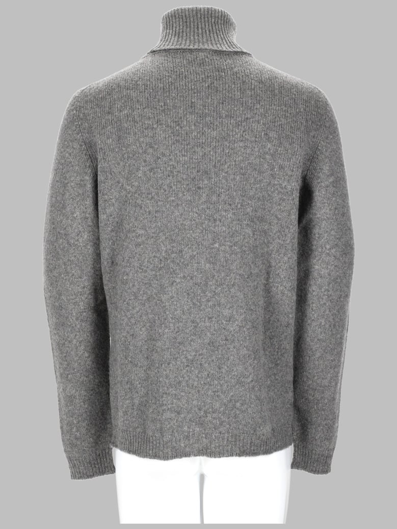 wool turtleneck sweater grey by Selfnex