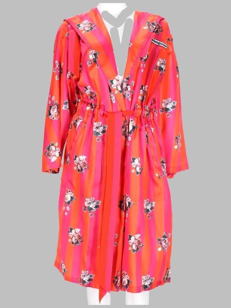 coat with floral print fuchsia by Selfnex