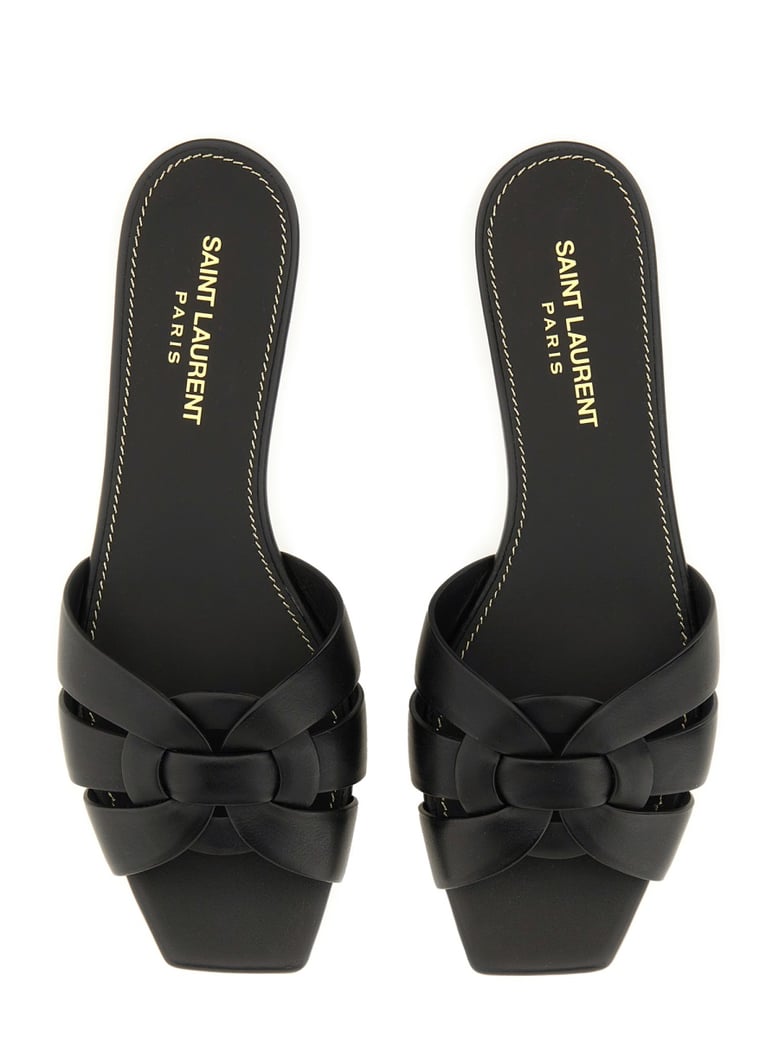 mules tribute black leather by Selfnex