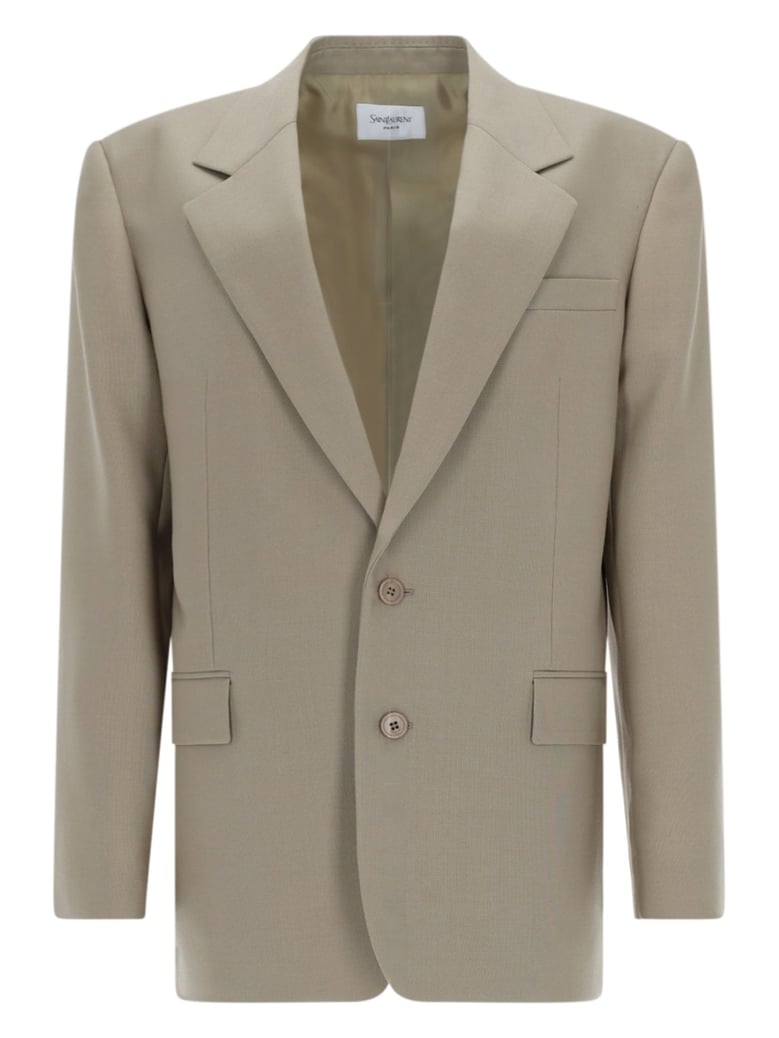 blazer single-breasted wool beige by Selfnex