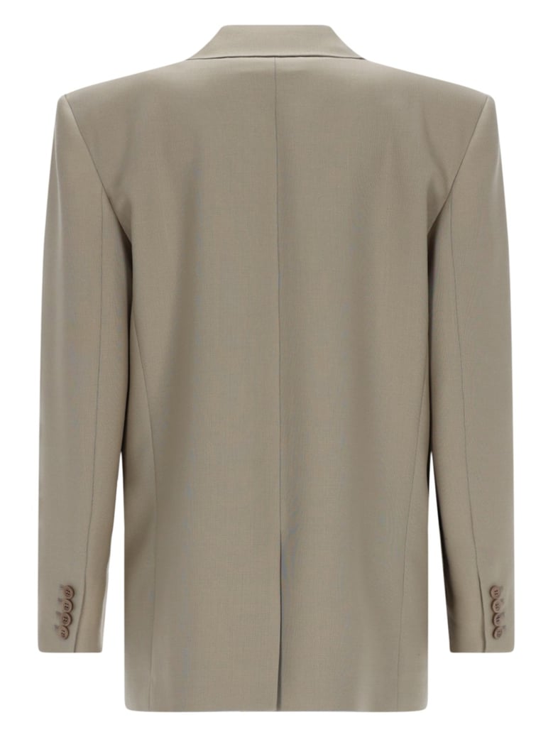 blazer single-breasted wool beige by Selfnex
