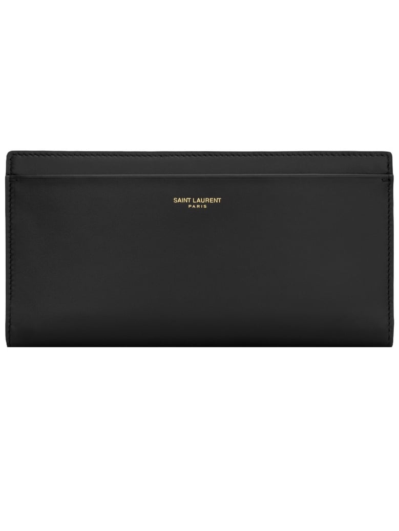 wallet with zip, black calf leather by Selfnex