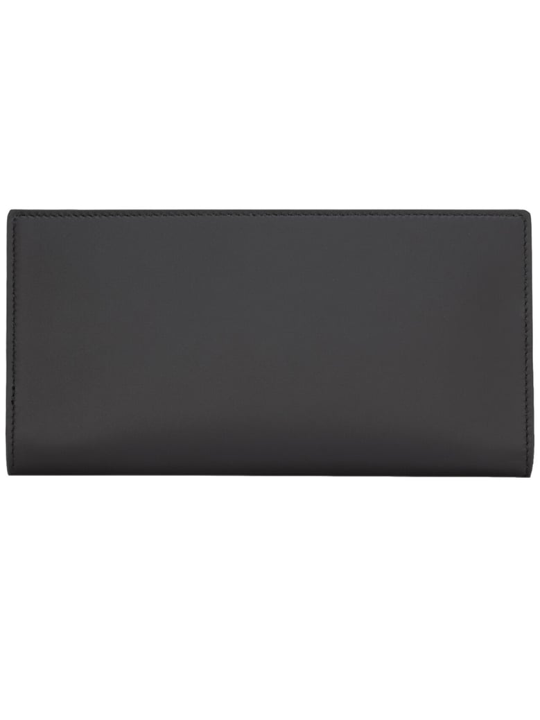 wallet with zip, black calf leather by Selfnex