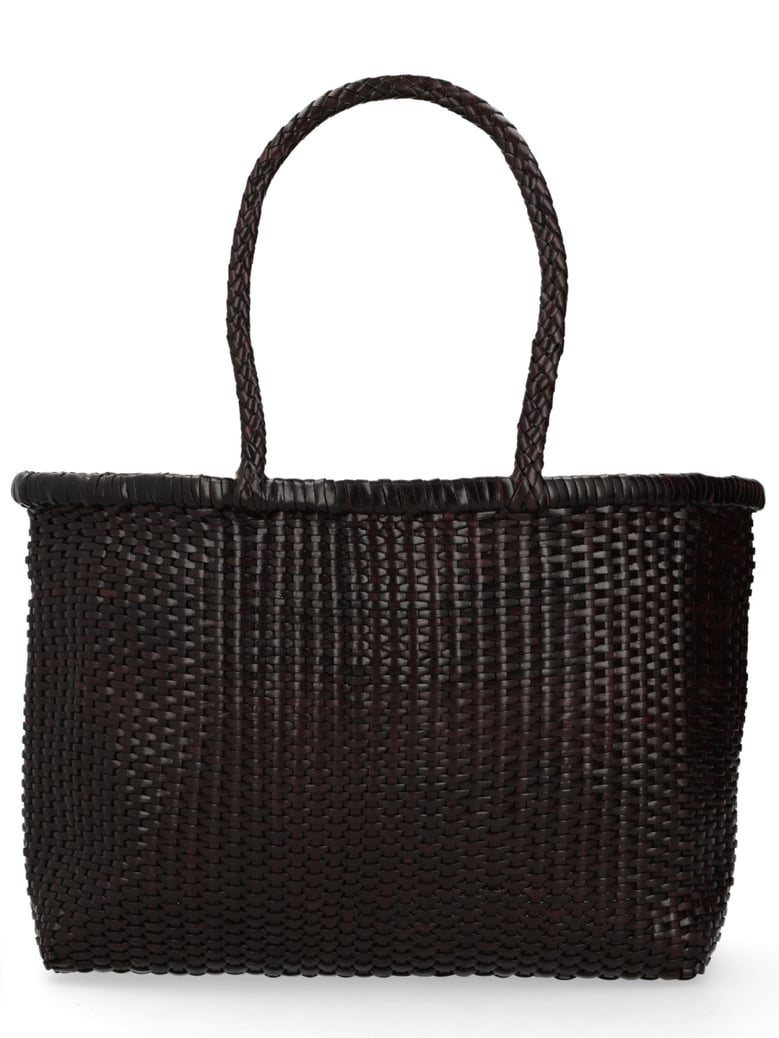 shoulder bag b weave dark brown by Selfnex