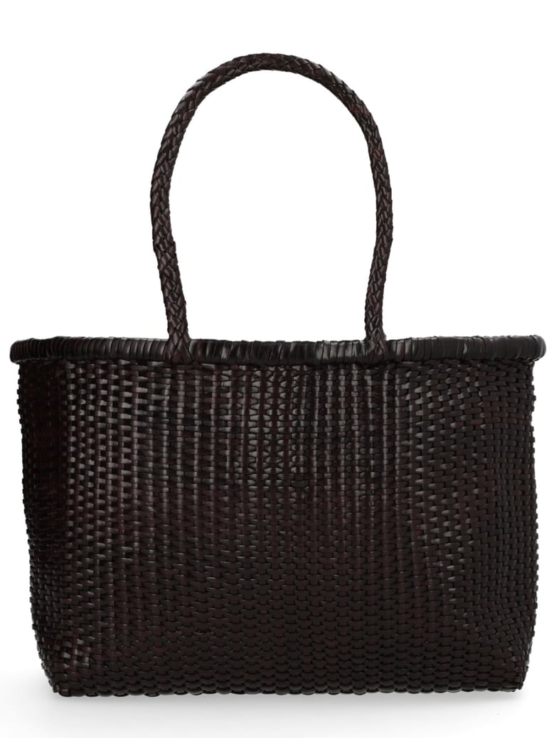 shoulder bag b weave dark brown by Selfnex