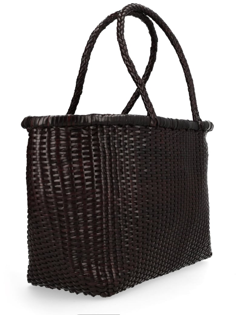 shoulder bag b weave dark brown by Selfnex