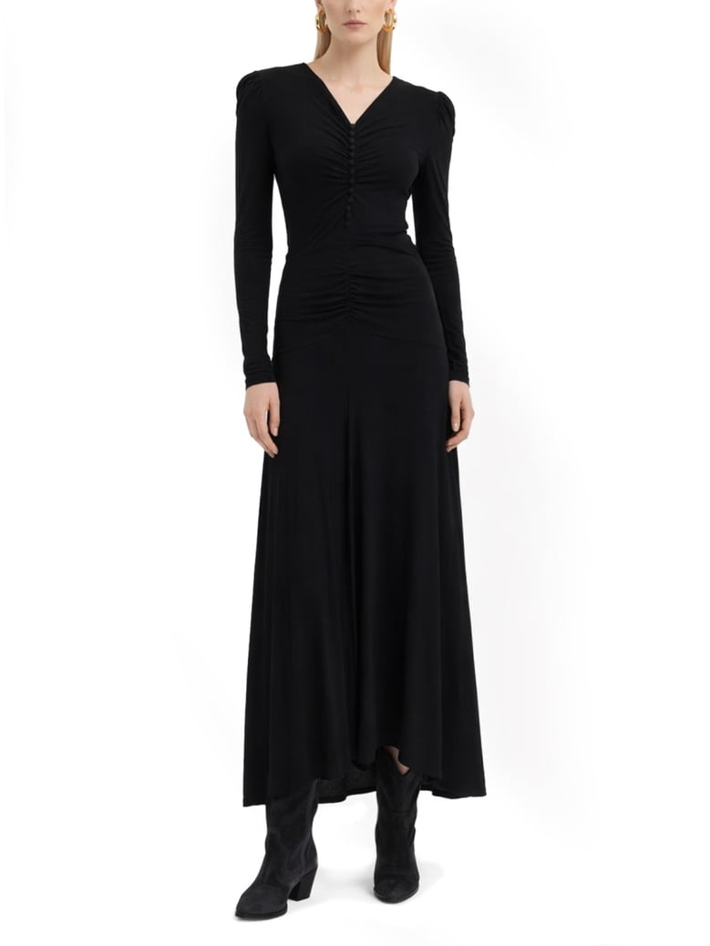 black long dress by Selfnex