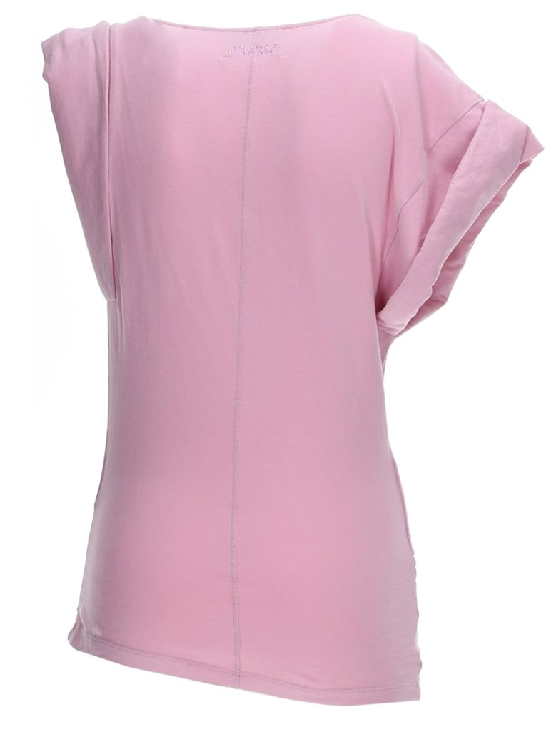 fitted cotton t-shirt in pink by Selfnex