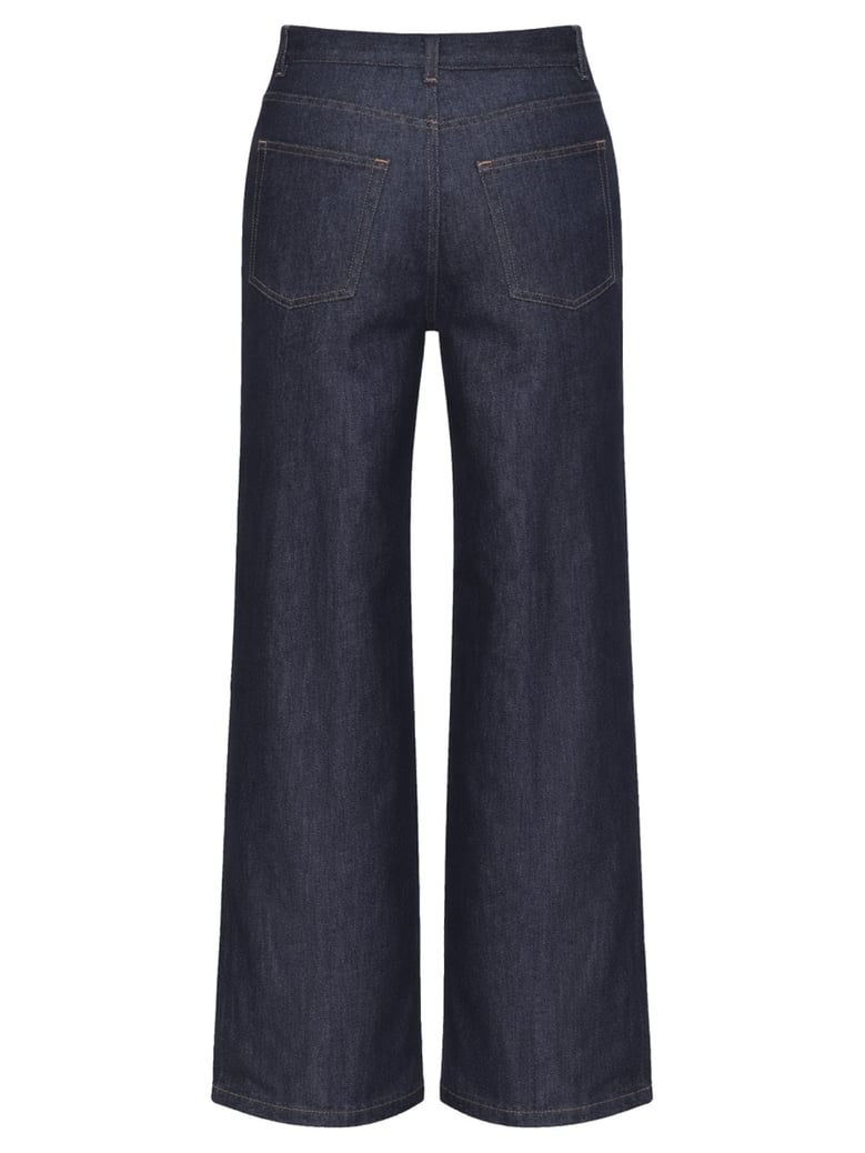 denim loose fit jeans by Selfnex
