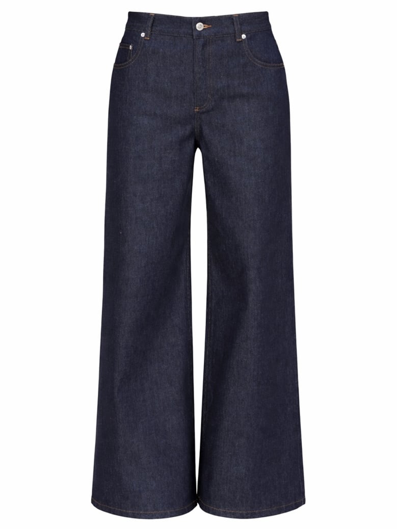 denim loose fit jeans by Selfnex
