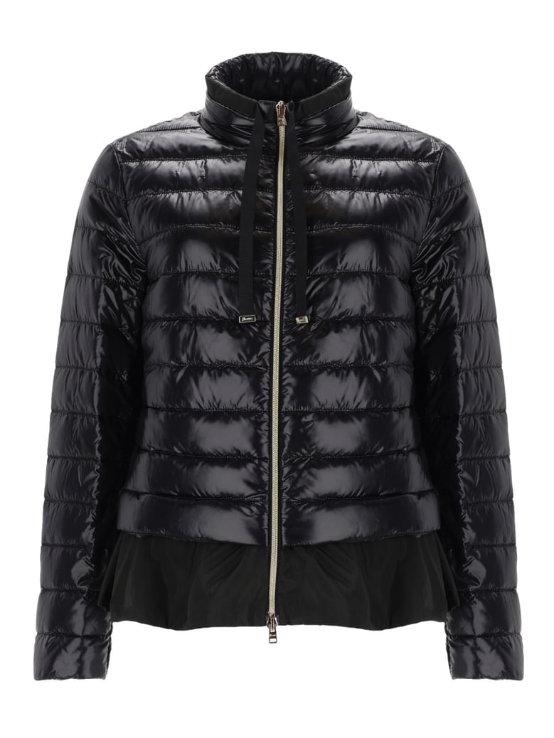 down jacket with ruffles by Selfnex