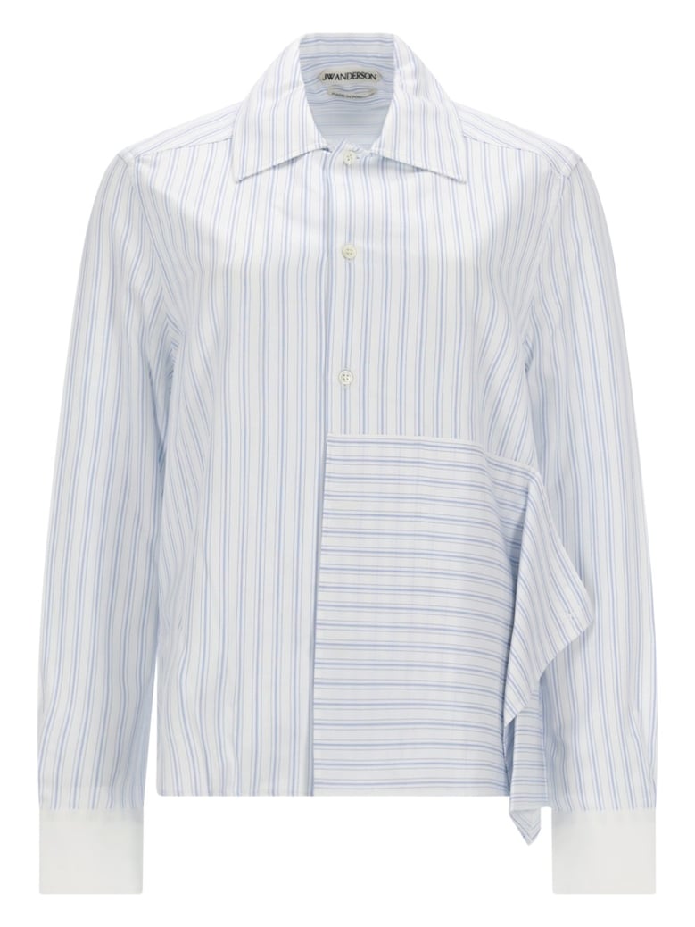 shirt with draping — azure by Selfnex