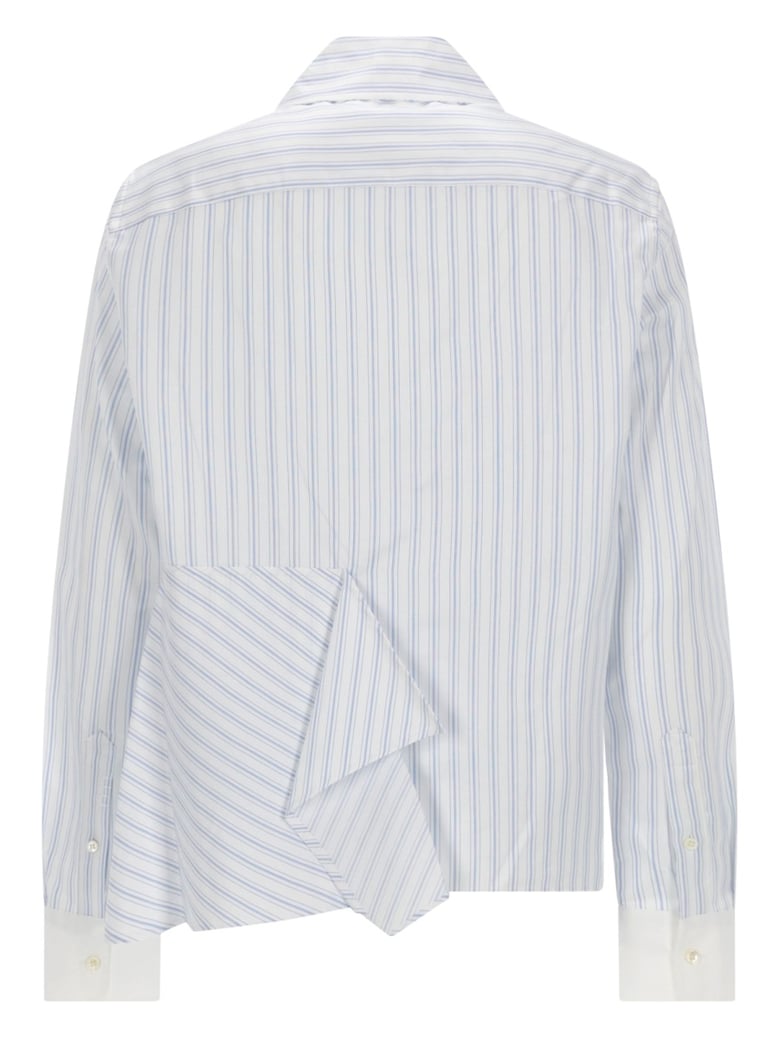 shirt with draping — azure by Selfnex