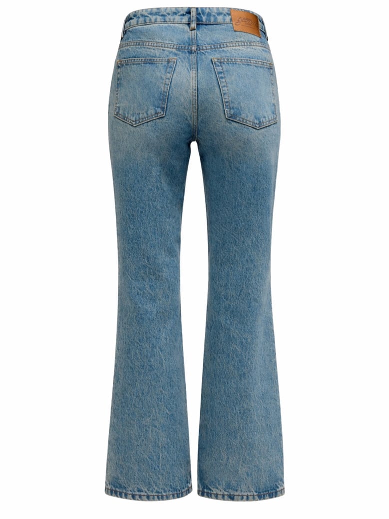 flare fit cotton jeans by Selfnex