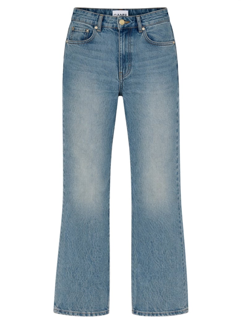 flare fit cotton jeans by Selfnex