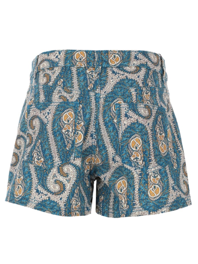 shorts paisley print blue by Selfnex