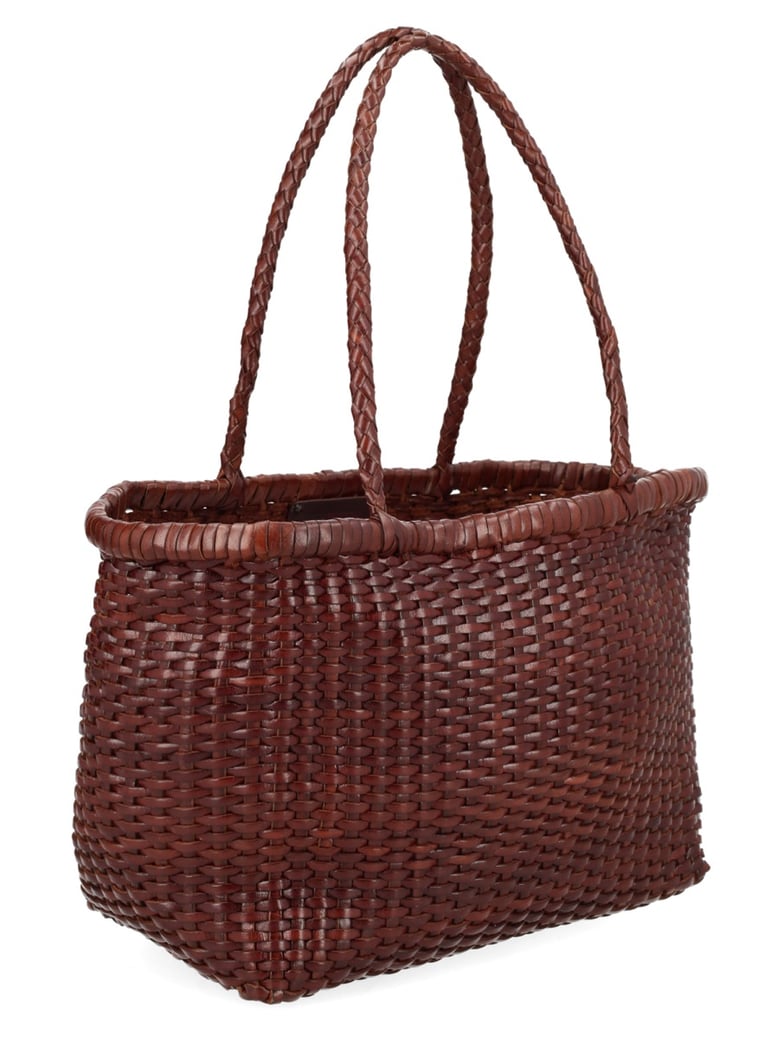 shoulder bag b weave brown leather by Selfnex