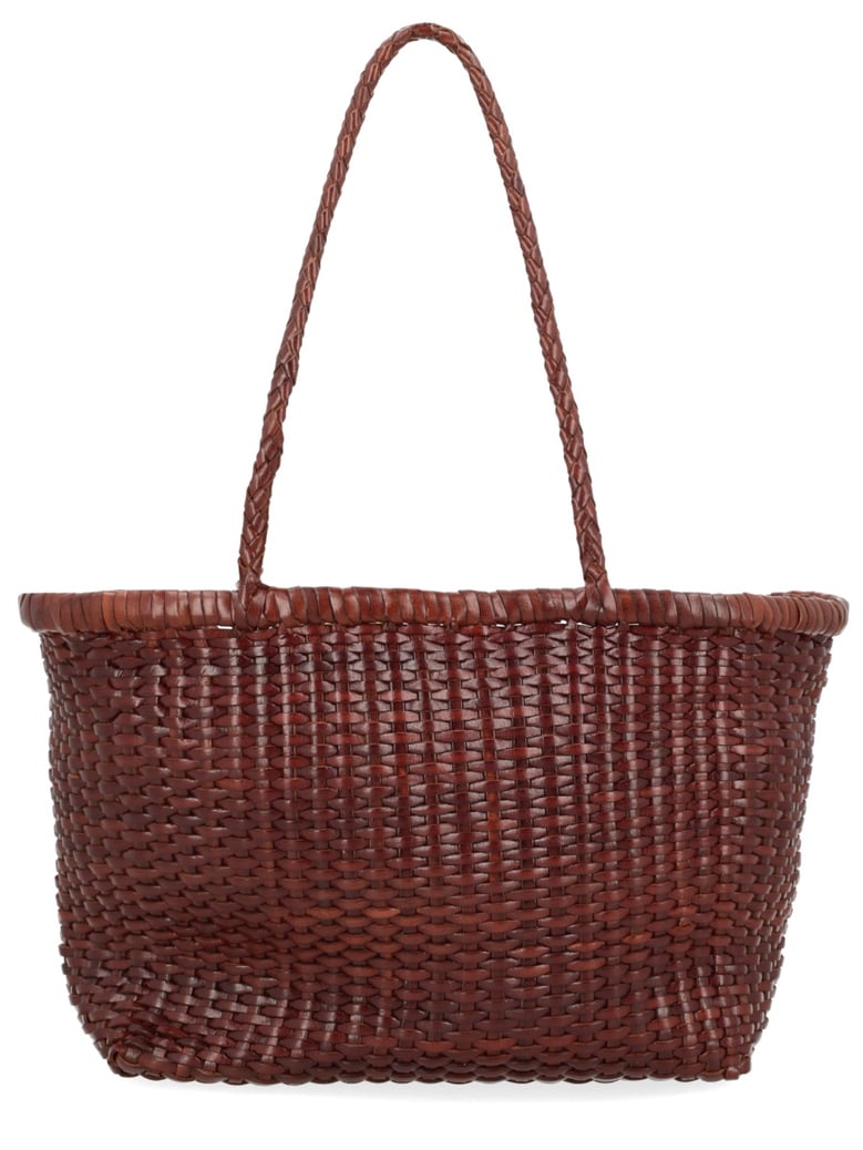 shoulder bag b weave brown leather by Selfnex