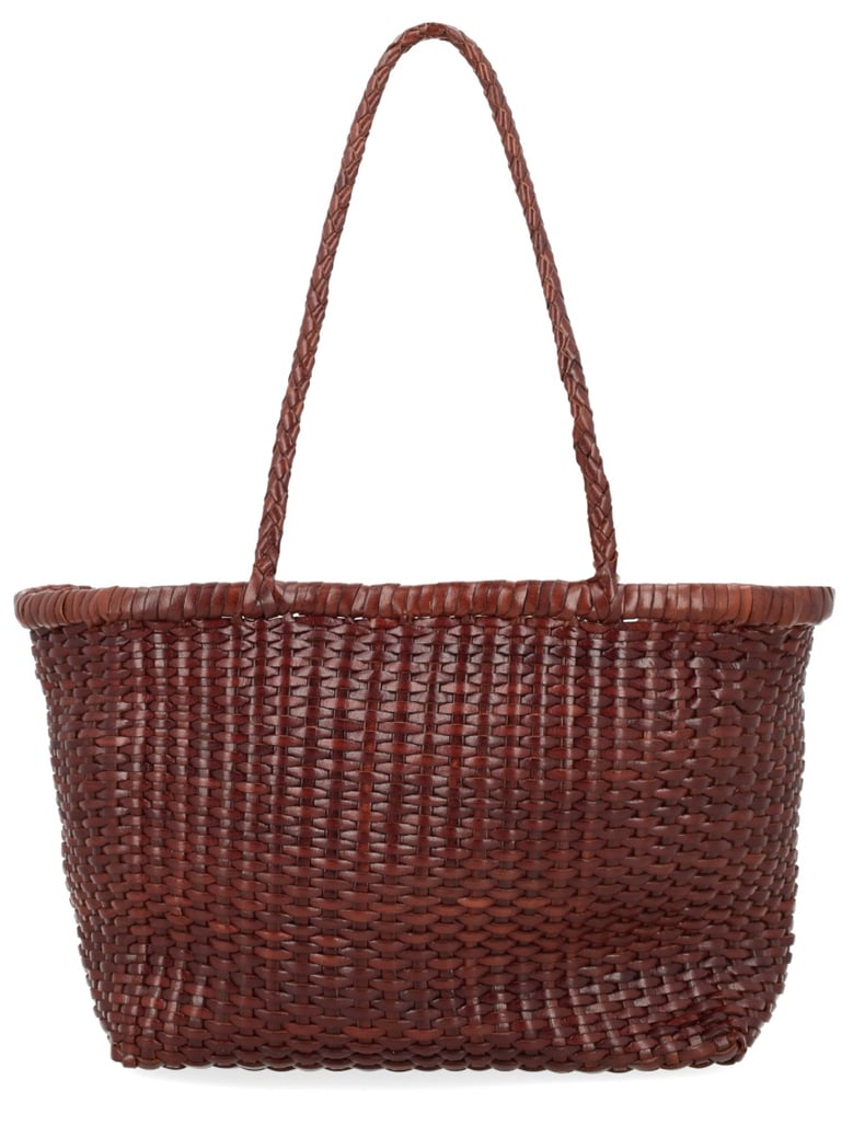 shoulder bag b weave brown leather by Selfnex