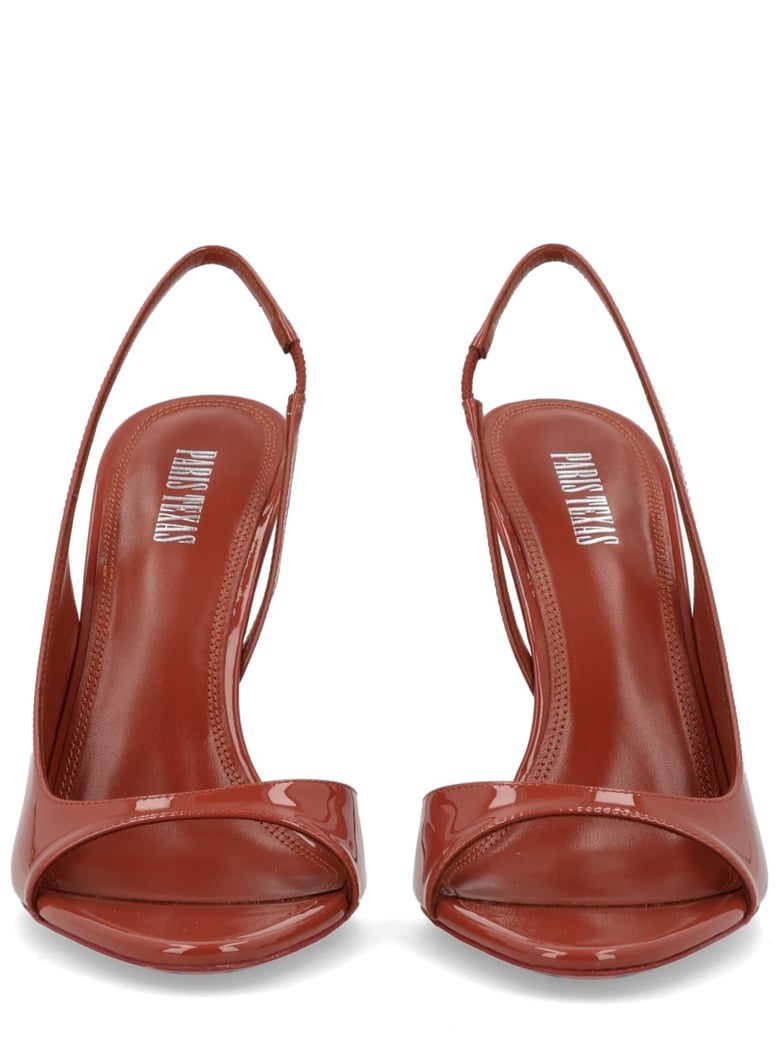 slingback lydia red leather by Selfnex