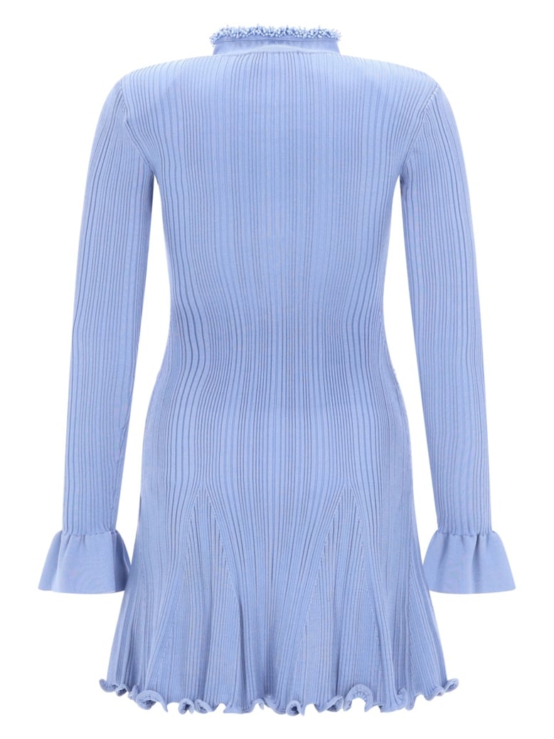 mini beaded dress blue by Selfnex