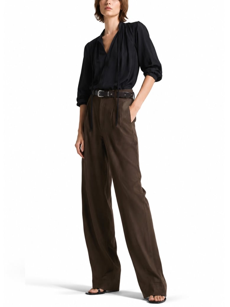 trousers twisted brown by Selfnex