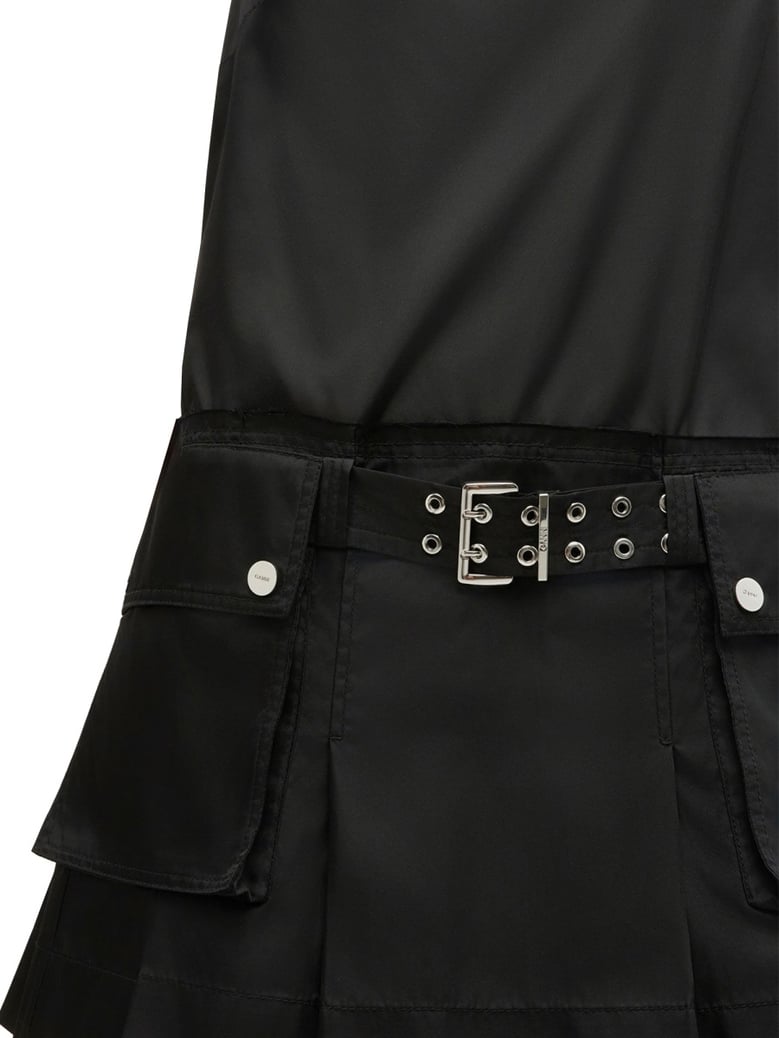 mini dress with belt black by Selfnex