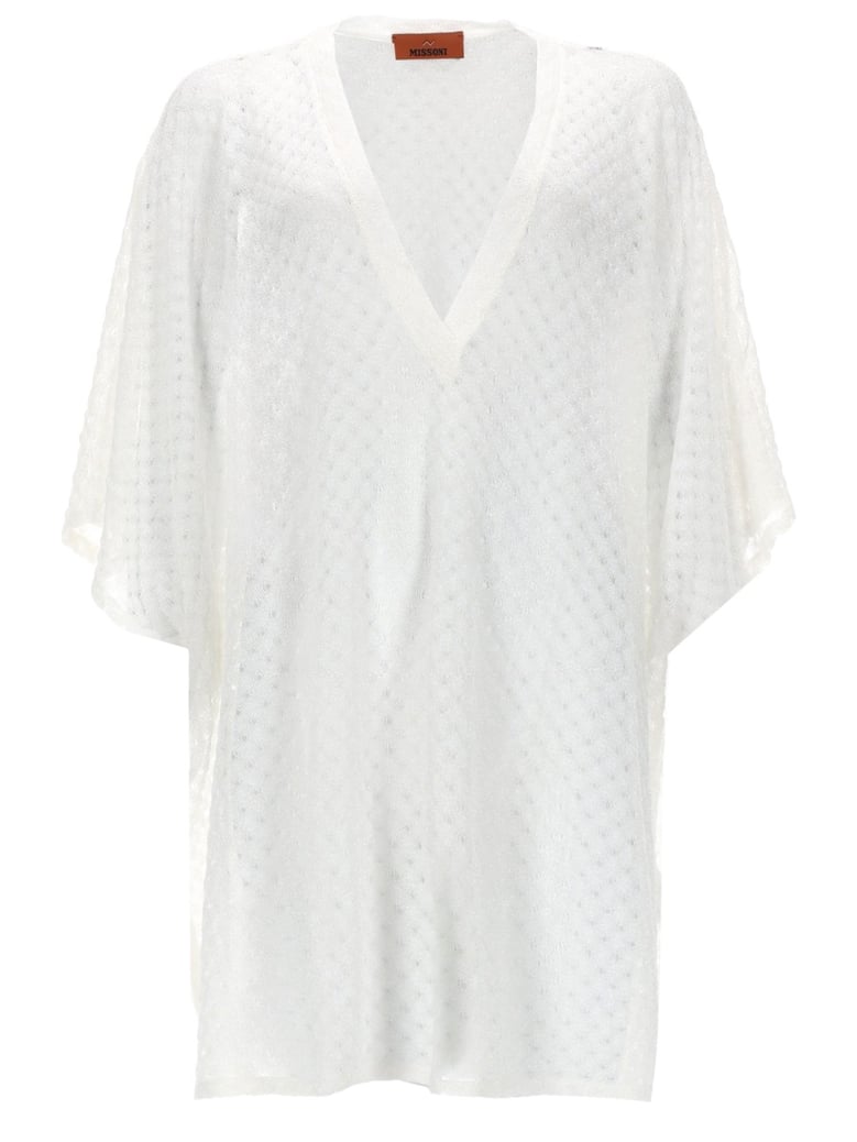 caftan cover-up white by Selfnex