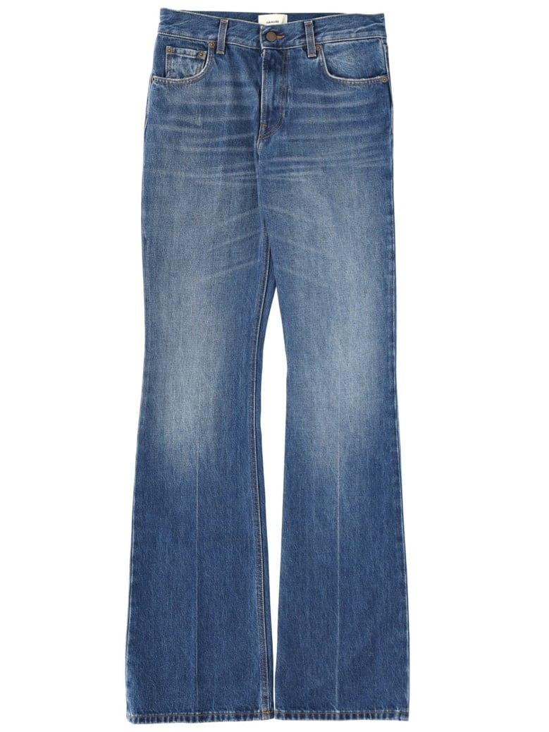 flare fit jeans in blue by Selfnex