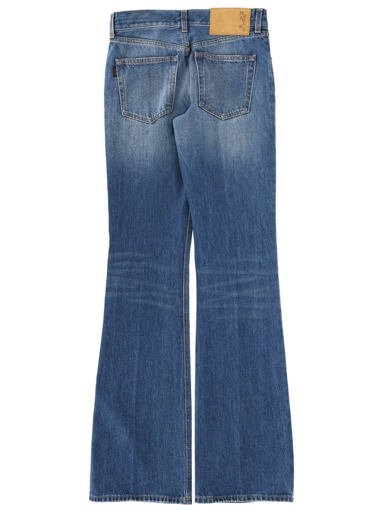 flare fit jeans in blue by Selfnex