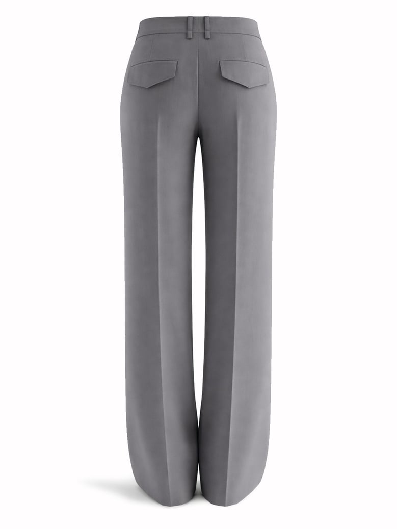 wool gabardine pants by Selfnex