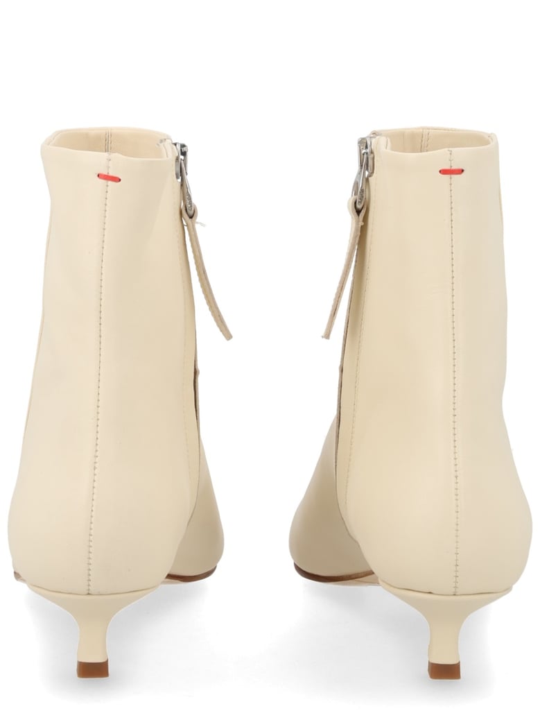 sofie boot in beige nappa leather by Selfnex
