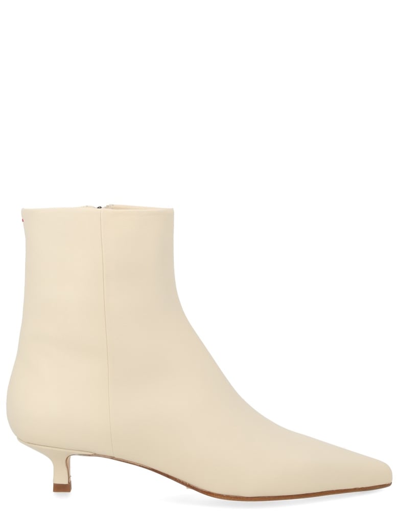 sofie boot in beige nappa leather by Selfnex