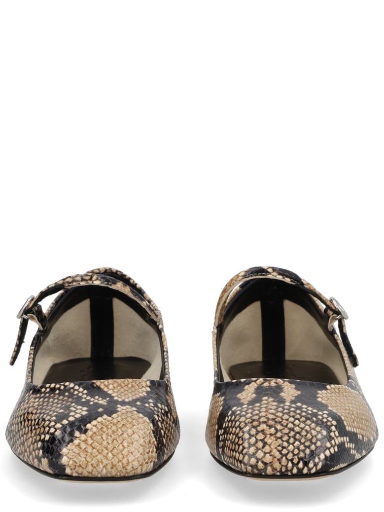 snake print mary-jane shoe by Selfnex