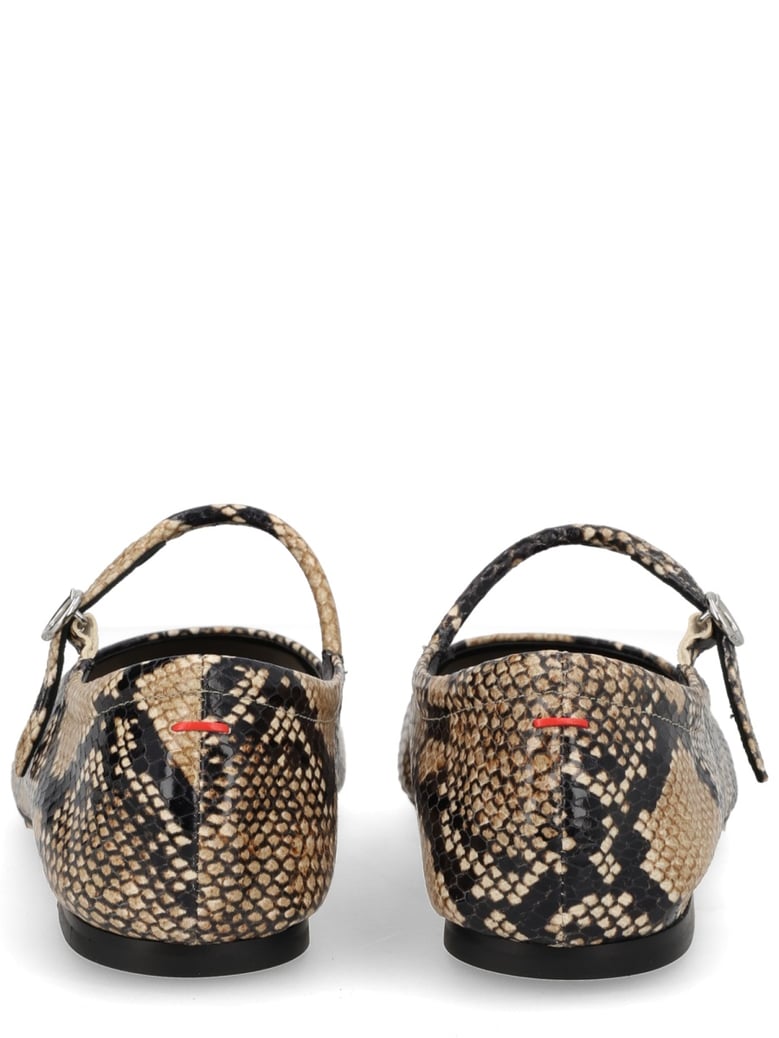 snake print mary-jane shoe by Selfnex