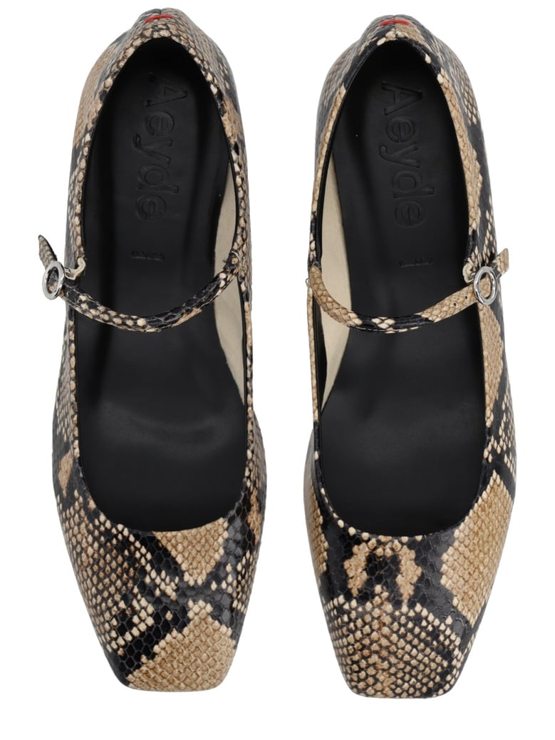 snake print mary-jane shoe by Selfnex