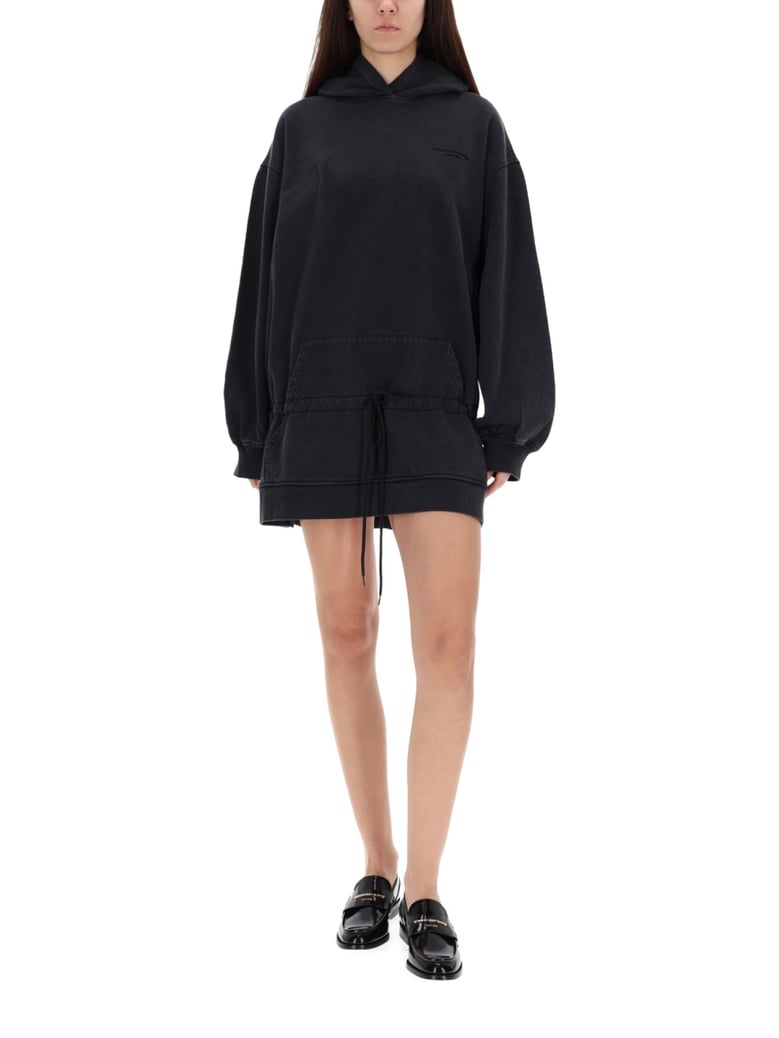 mini dress with hood by Selfnex