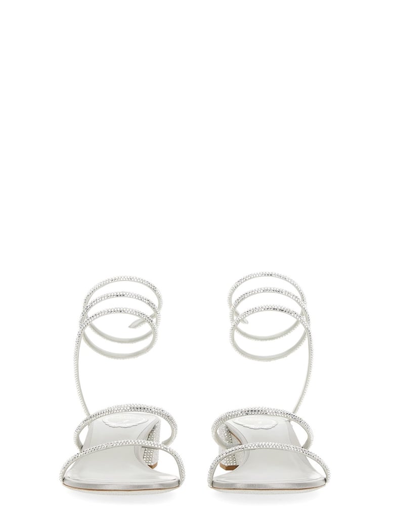 cleo sandal in silver by Selfnex