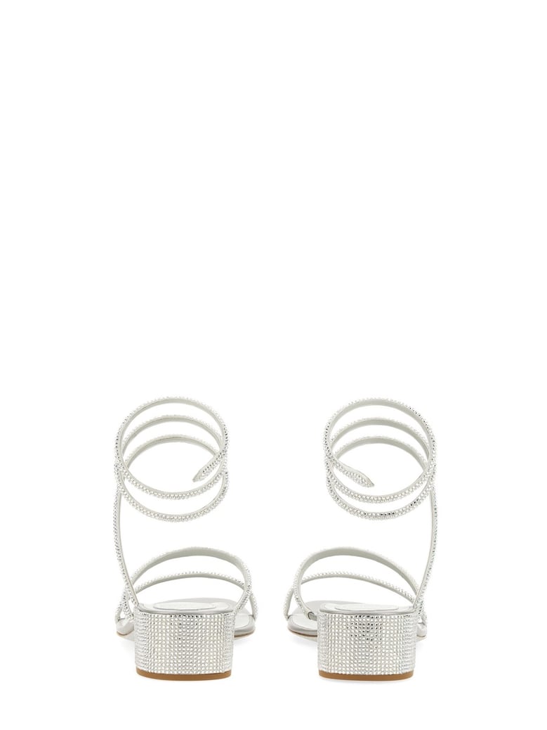 cleo sandal in silver by Selfnex