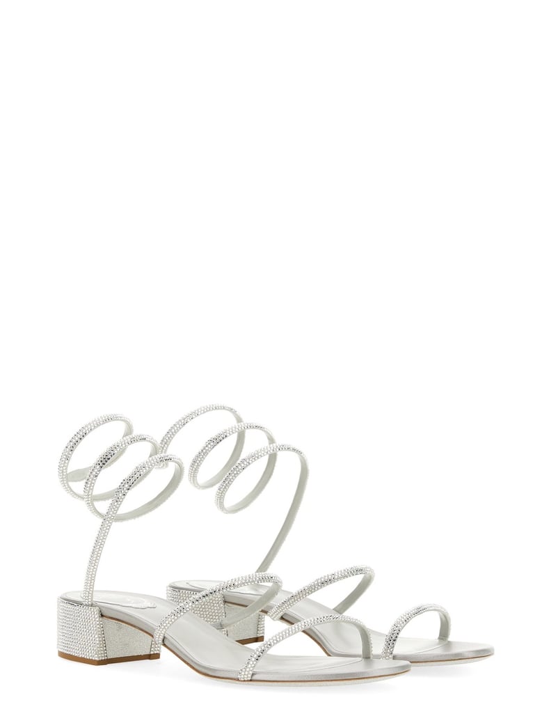 cleo sandal in silver by Selfnex